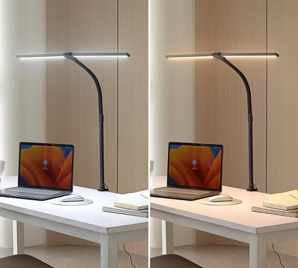 Alora Desk Lamp | Adjustable LED Light Bar, Clamp Mount