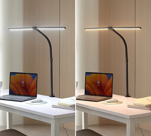 Alora Desk Lamp | Adjustable LED Light Bar, Clamp Mount