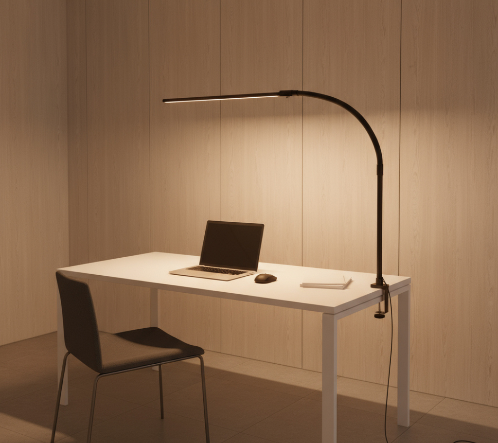Alora Desk Lamp | Adjustable LED Light Bar, Clamp Mount