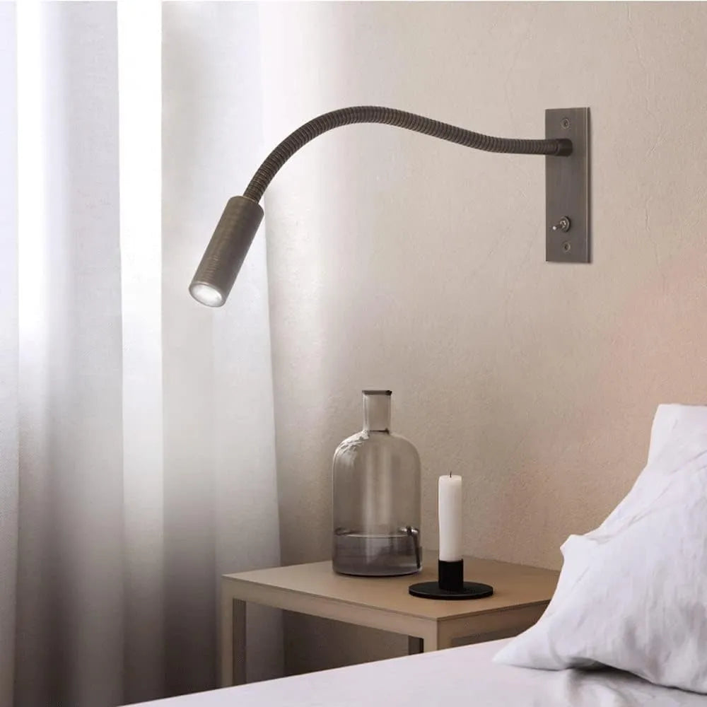 Alora Wall Lamp | Adjustable Gooseneck, Warm LED Illumination