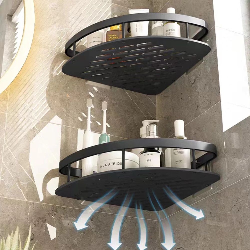 Aqua Curve Shower Caddy | Rustproof Aluminium, Wall-Mounted