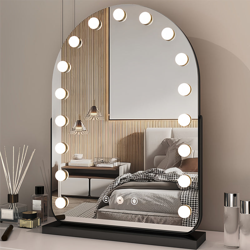 Arden Hollywood Mirror | LED Lighted, Adjustable Brightness, 360-Degree Rotation