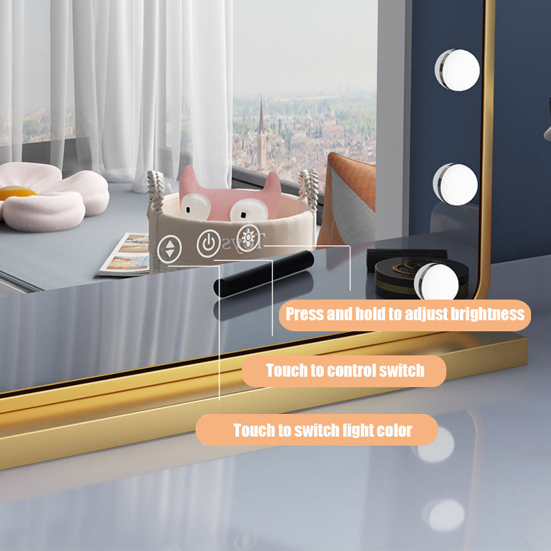 Arden Hollywood Mirror | LED Lighted, Adjustable Brightness, 360-Degree Rotation