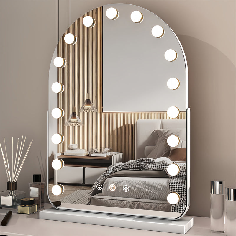 Arden Hollywood Mirror | LED Lighted, Adjustable Brightness, 360-Degree Rotation