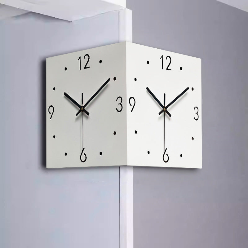 Cora Modern Wall Clock | Double-Sided, Metal Frame, Digital Display
