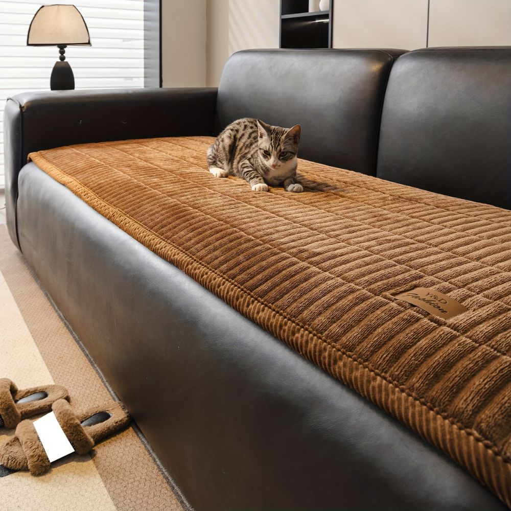 Cora Quilted Couch Cover | Microfiber, Pet-Friendly Protector