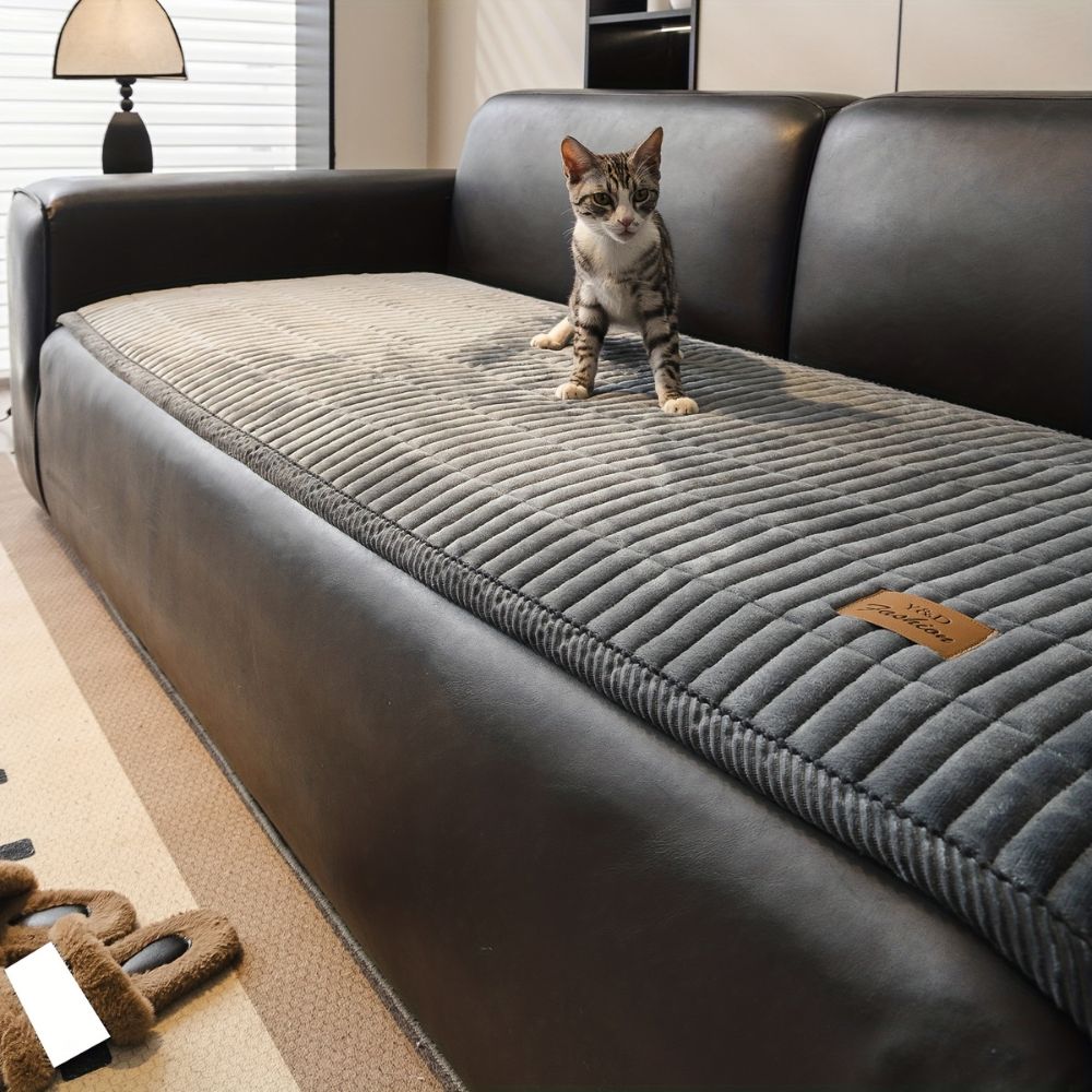 Cora Quilted Couch Cover | Microfiber, Pet-Friendly Protector