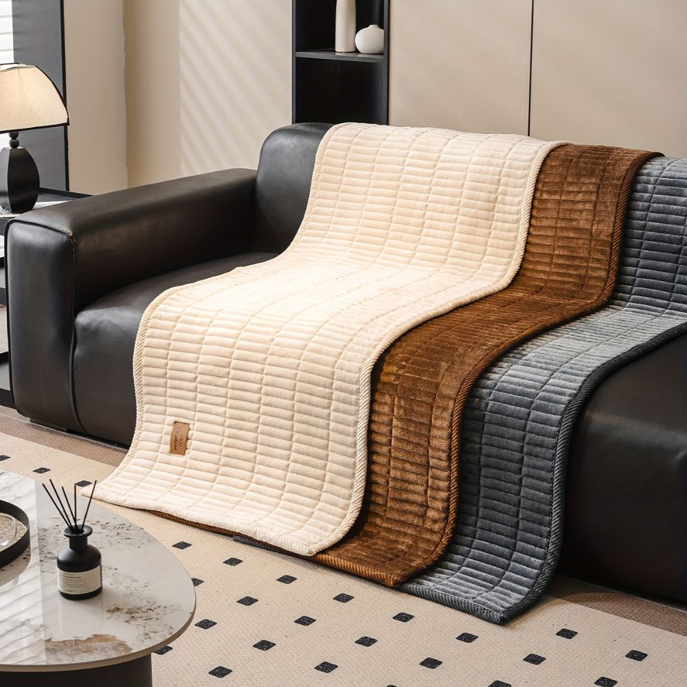 Cora Quilted Couch Cover | Microfiber, Pet-Friendly Protector