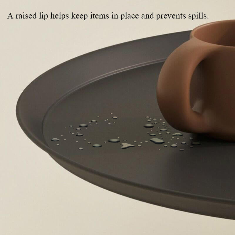 Cora Round Tray Table | Durable Iron, Removable Top, Ideal for Coffee or Bed Use