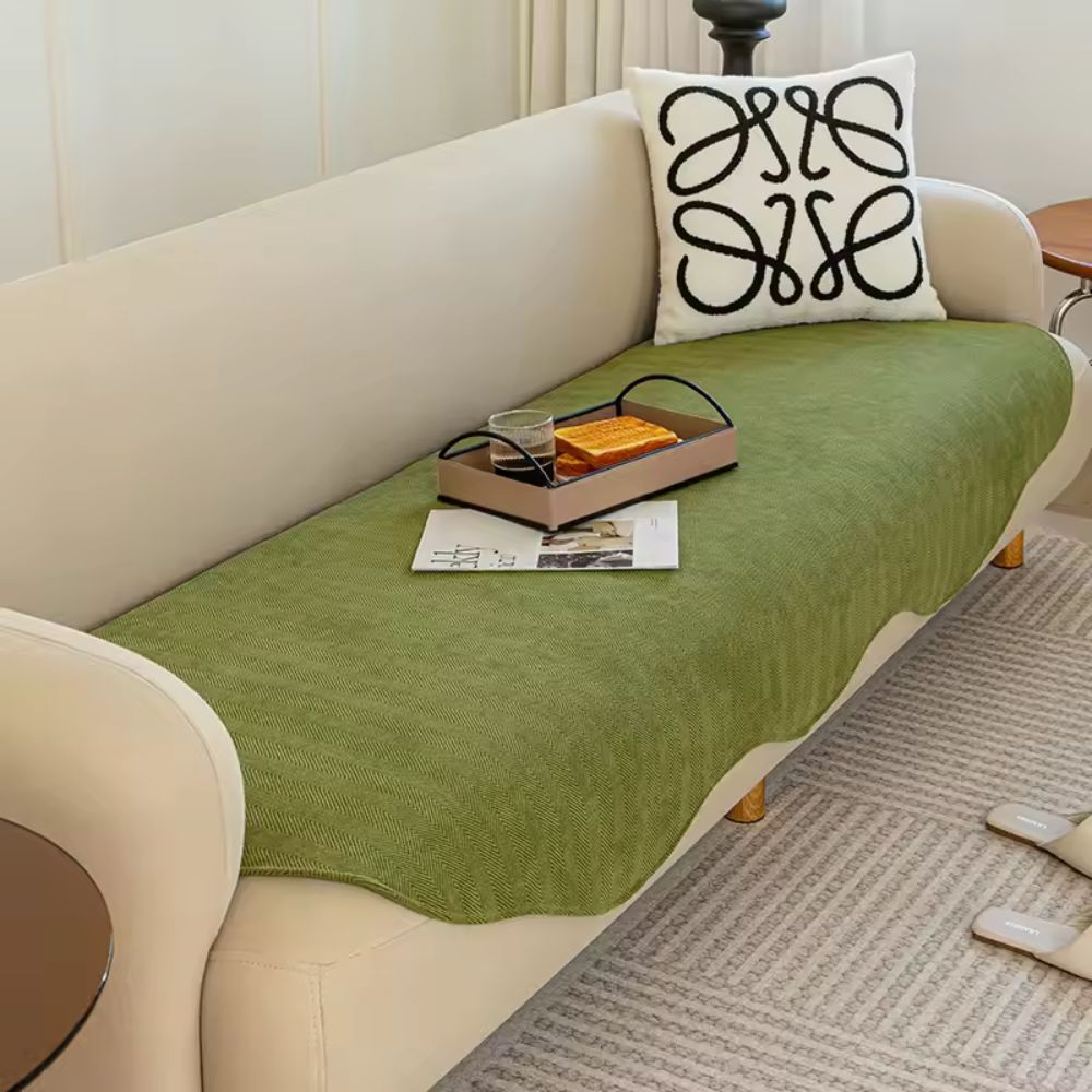 Cora Sofa Cover | Plush Quilted Microfiber, Non-Slip Design, Machine Washable