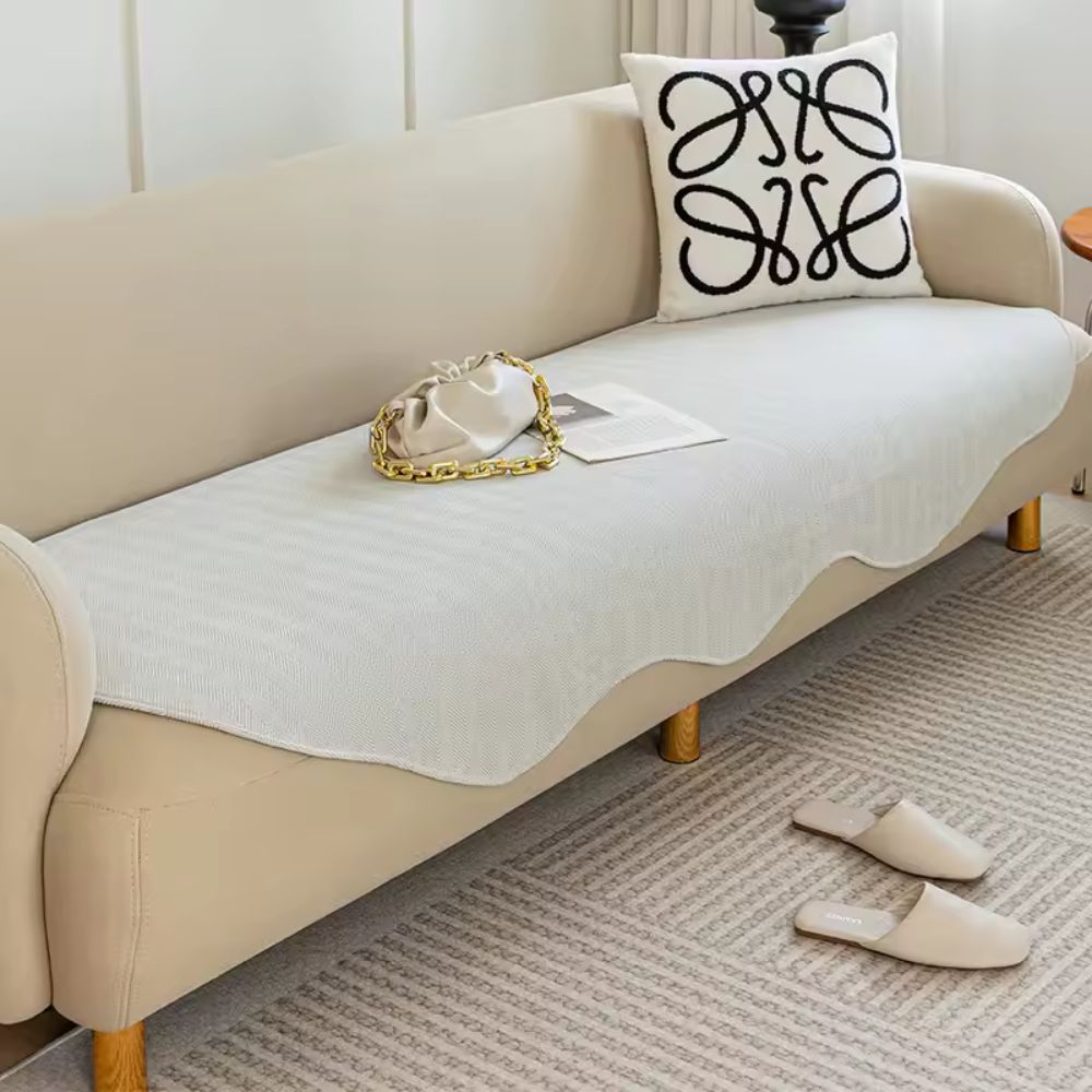 Cora Sofa Cover | Plush Quilted Microfiber, Non-Slip Design, Machine Washable