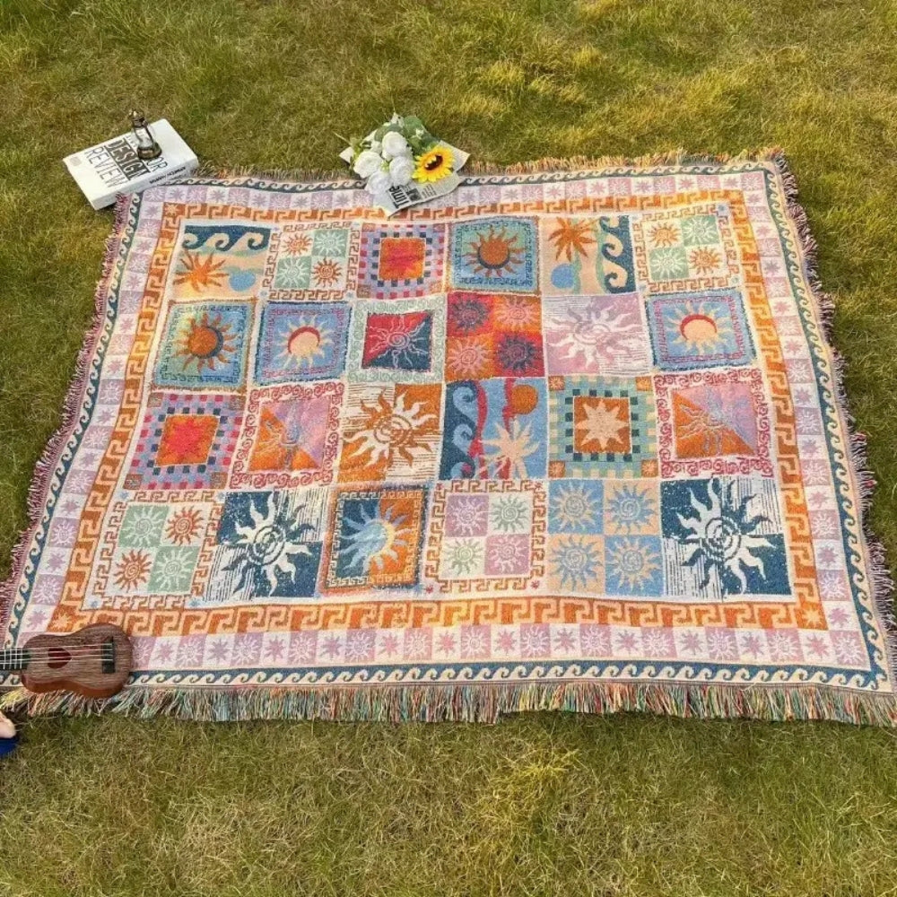 Cozy Outdoor Blanket | Lightweight Microfiber, Durable Picnic and Camping Rug