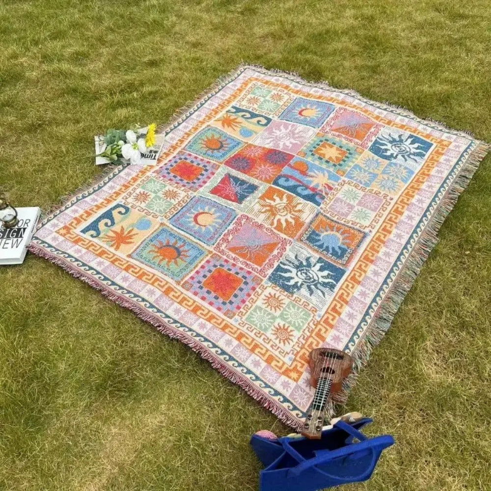 Cozy Outdoor Blanket | Lightweight Microfiber, Durable Picnic and Camping Rug