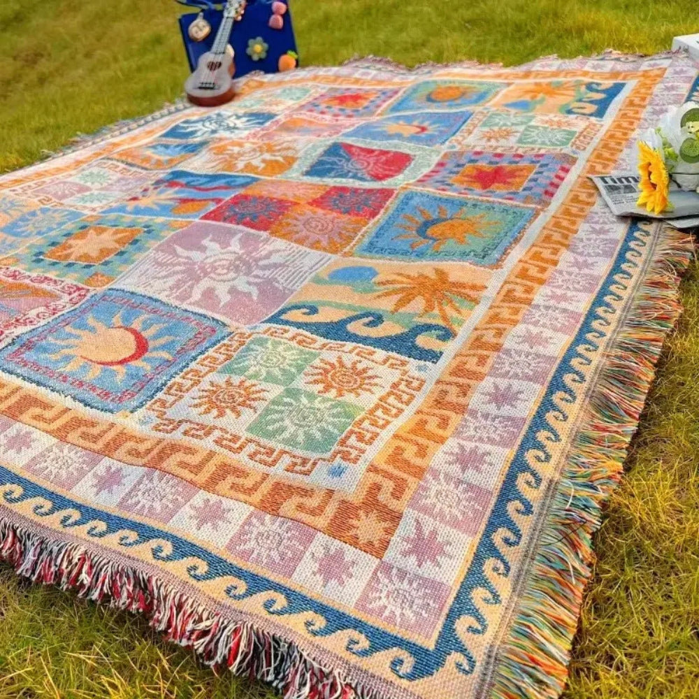 Cozy Outdoor Blanket | Lightweight Microfiber, Durable Picnic and Camping Rug