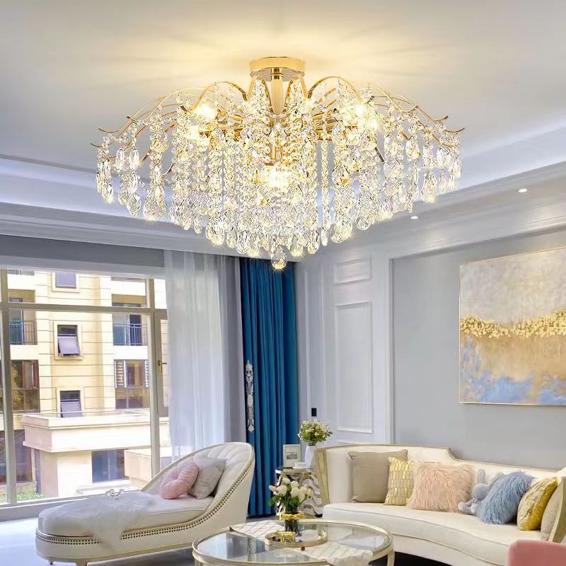 Creslin Chandelier Light | Curved Branch Design, Adjustable LED Lighting