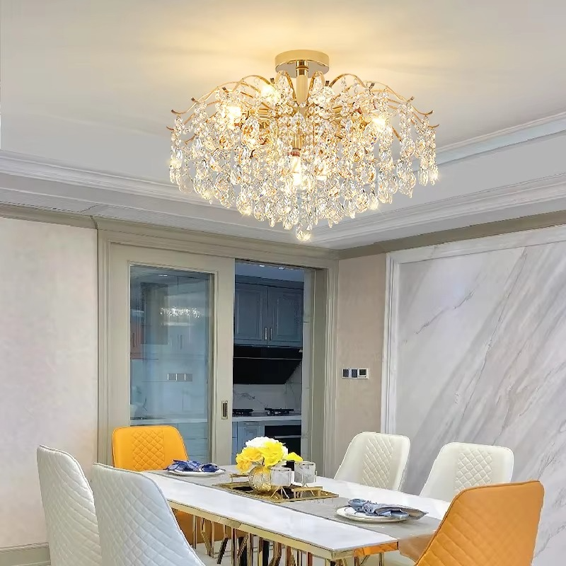 Creslin Chandelier Light | Curved Branch Design, Adjustable LED Lighting