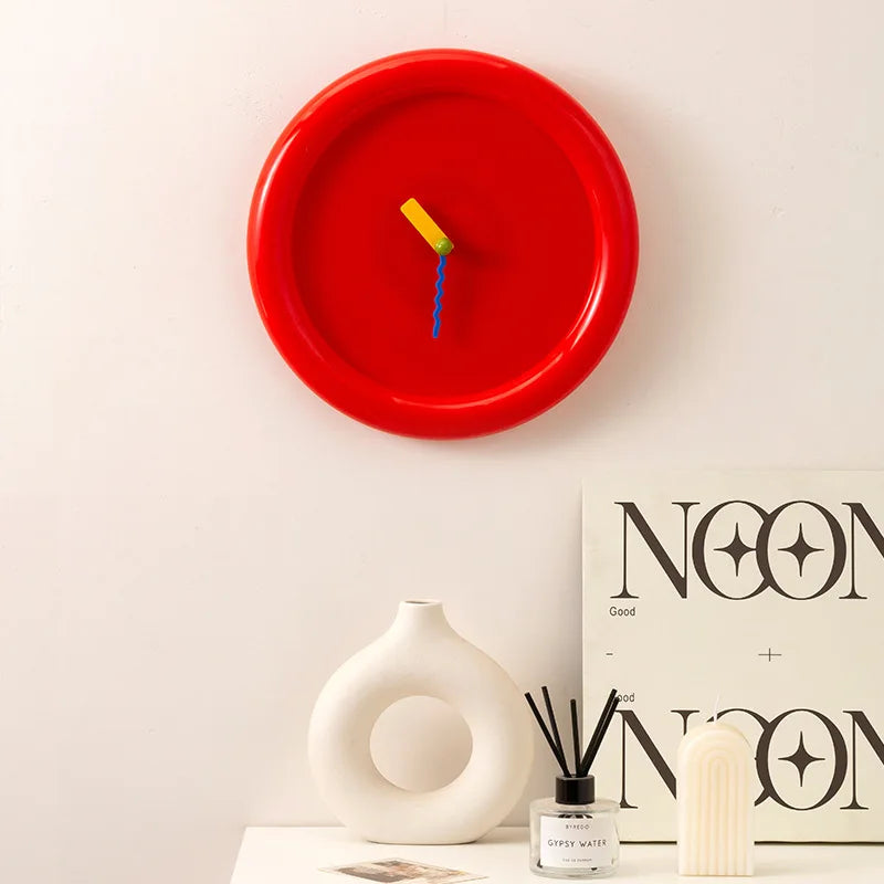 Creston Modern Wall Clock | Silent Creamy Design for Home or Kitchen