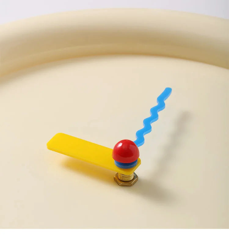 Creston Modern Wall Clock | Silent Creamy Design for Home or Kitchen
