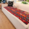 Elysia Sofa Cover | Non-Slip Microfiber, Vintage Ethnic Design, Fits Sectionals & Loveseats