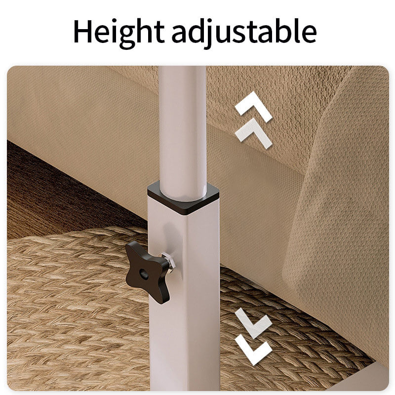 Fiora Overbed Table | Adjustable Height, Foldable, 360° Wheels