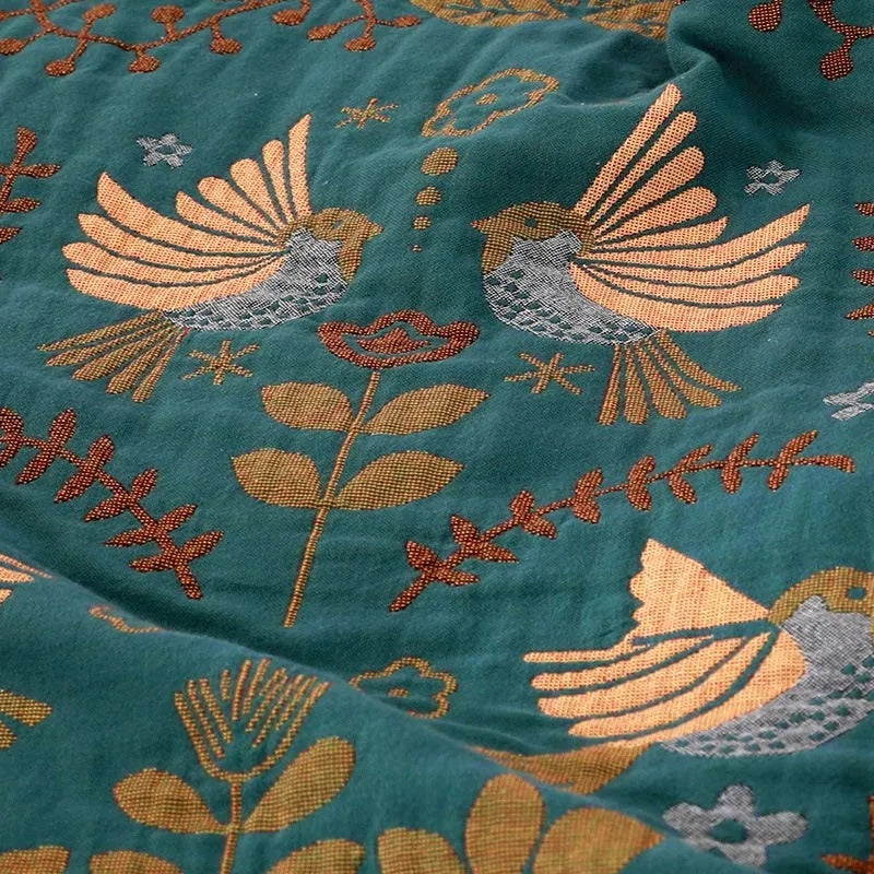 Fjord Reversible Blanket | 100% Cotton, Scandinavian Design