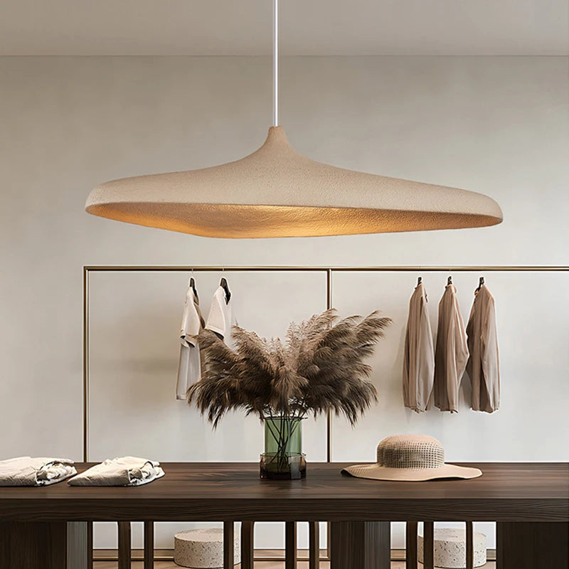 Fovra Pendant Light | Wabi Sabi Design, LED, Bracken Brown and White