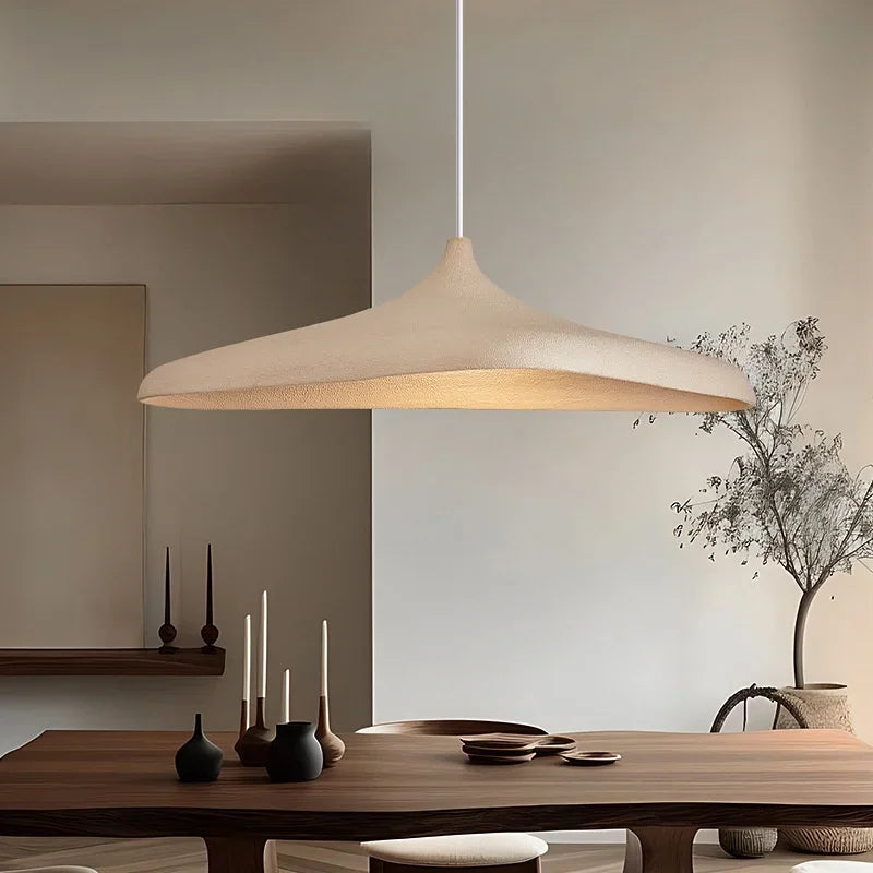Fovra Pendant Light | Wabi Sabi Design, LED, Bracken Brown and White