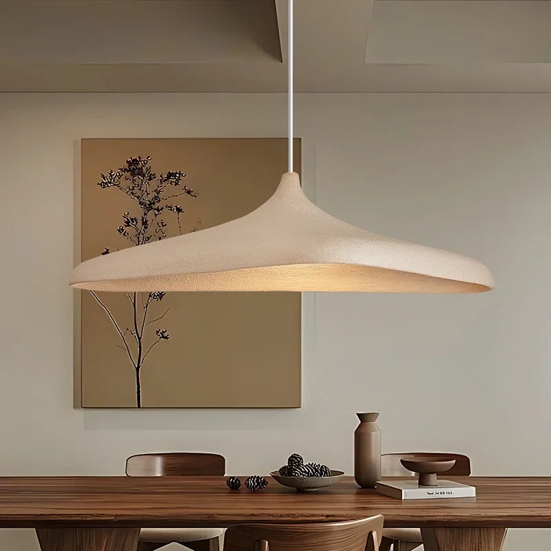 Fovra Pendant Light | Wabi Sabi Design, LED, Bracken Brown and White