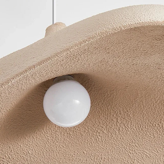 Fovra Pendant Light | Wabi Sabi Design, LED, Bracken Brown and White