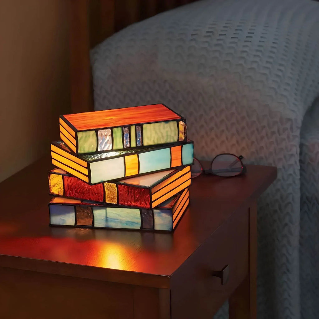 Galen Stained Glass Table Lamp | Handcrafted, Warm Ambient Glow