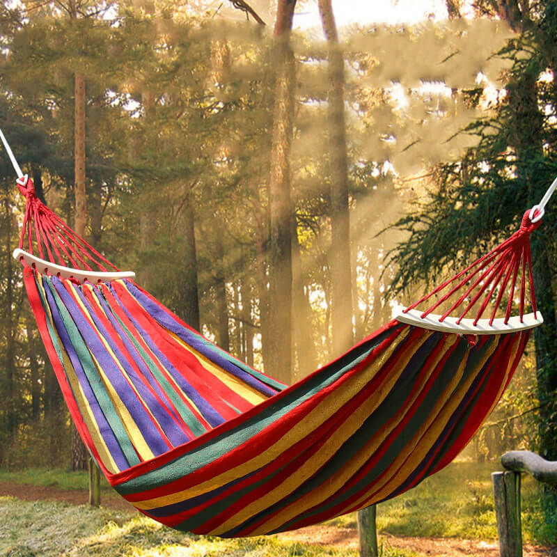 Haven Garden Hammock | Durable Cotton-Polyester, Portable with Carrying Bag