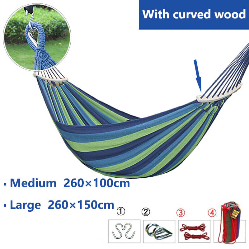 Haven Garden Hammock | Durable Cotton-Polyester, Portable with Carrying Bag