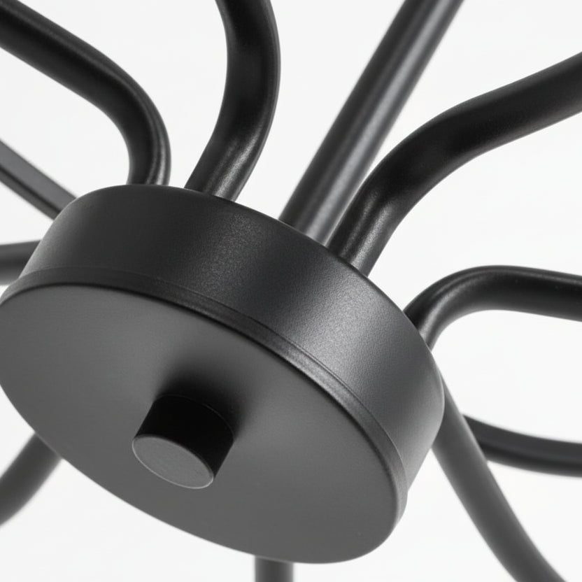 Hivo Hoop Chandelier | Metal, LED Light for Dining Room and Modern Spaces