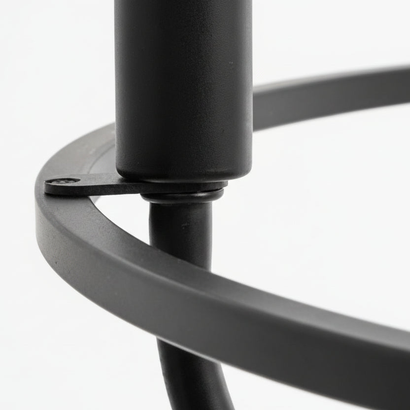 Hivo Hoop Chandelier | Metal, LED Light for Dining Room and Modern Spaces