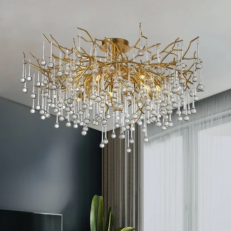 Leno Crystal Chandelier | Modern Glass Design for Dining Room and Living Spaces