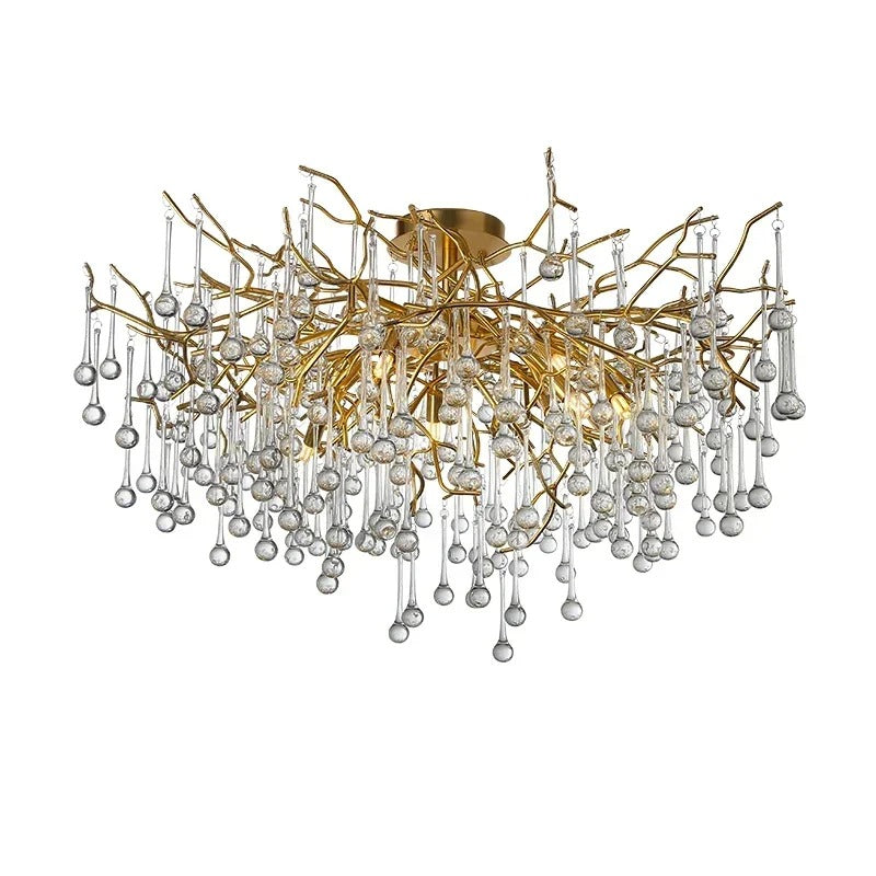 Leno Crystal Chandelier | Modern Glass Design for Dining Room and Living Spaces