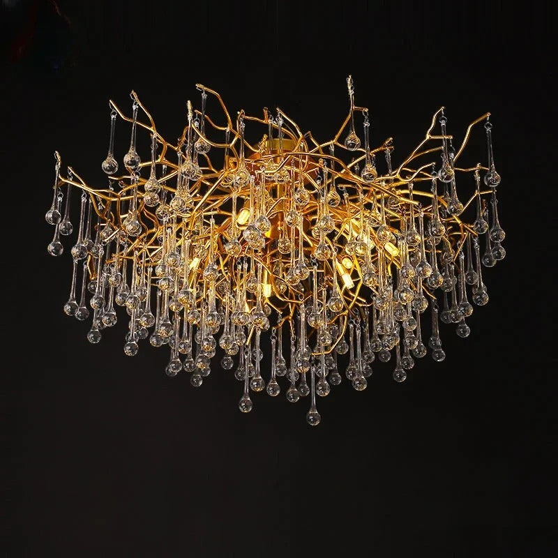 Leno Crystal Chandelier | Modern Glass Design for Dining Room and Living Spaces
