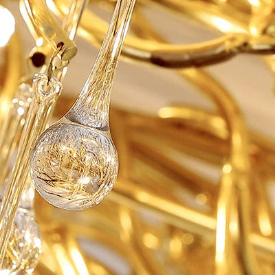 Leno Crystal Chandelier | Modern Glass Design for Dining Room and Living Spaces