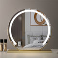 Liora LED Vanity Mirror | Smart Touch, 360° Rotatable, Rechargeable