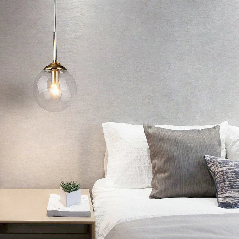 Liora Pendant Light | Glass and Metal Nordic Design, Ideal for Kitchen Pendant Lighting