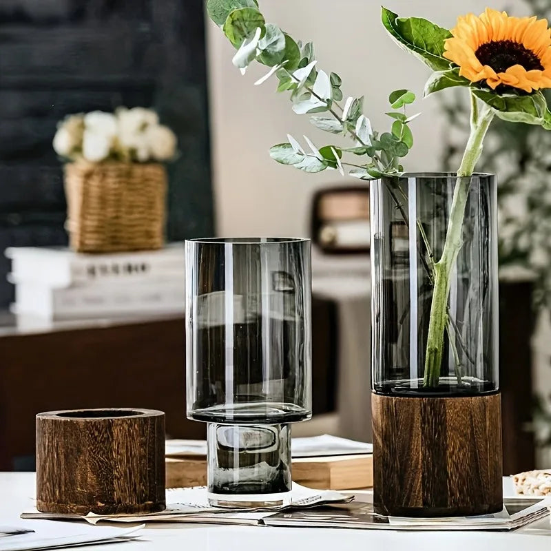 Liora Retro Vase | Glass, Vibrant Primary Colors for Flowers