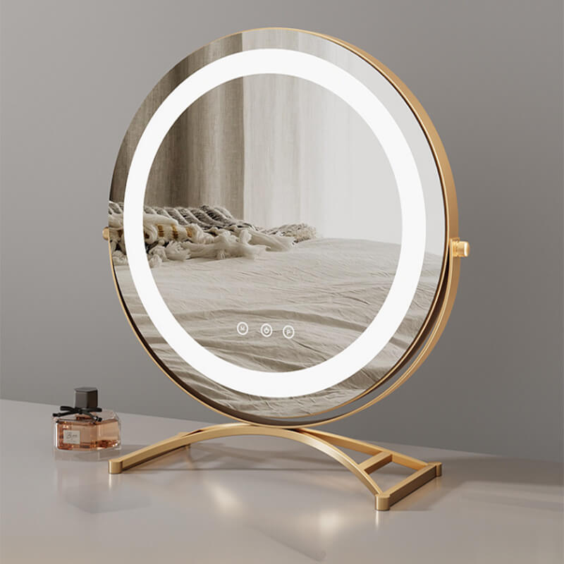 Liora Vanity Mirror | Touch Control, 360° Rotation, Adjustable LED Light Up Mirror