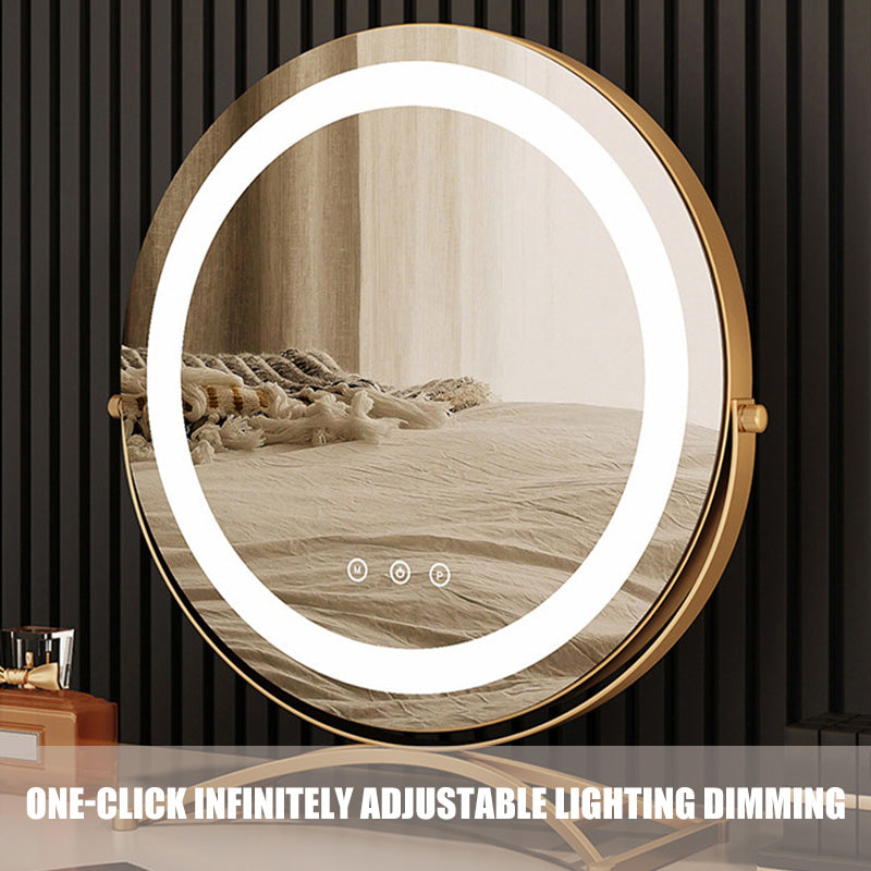 Liora Vanity Mirror | Touch Control, 360° Rotation, Adjustable LED Light Up Mirror