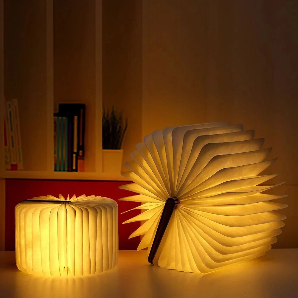 LumaFold Table Lamp | 360° Foldable, Rechargeable, Cordless Design