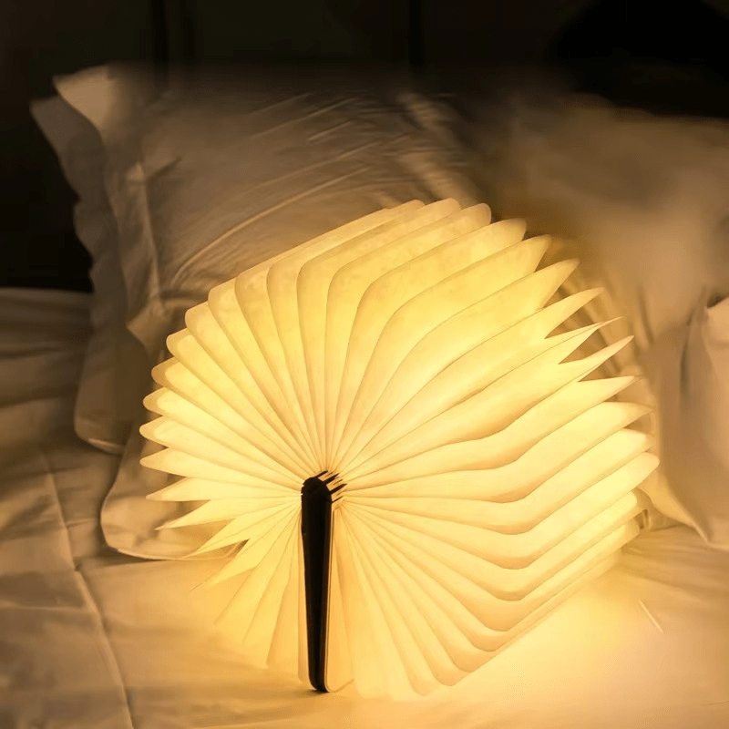 LumaFold Table Lamp | 360° Foldable, Rechargeable, Cordless Design