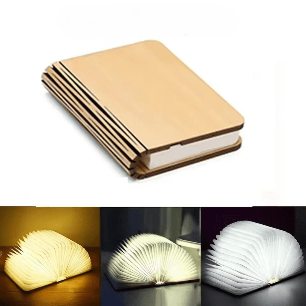 LumaFold Table Lamp | 360° Foldable, Rechargeable, Cordless Design