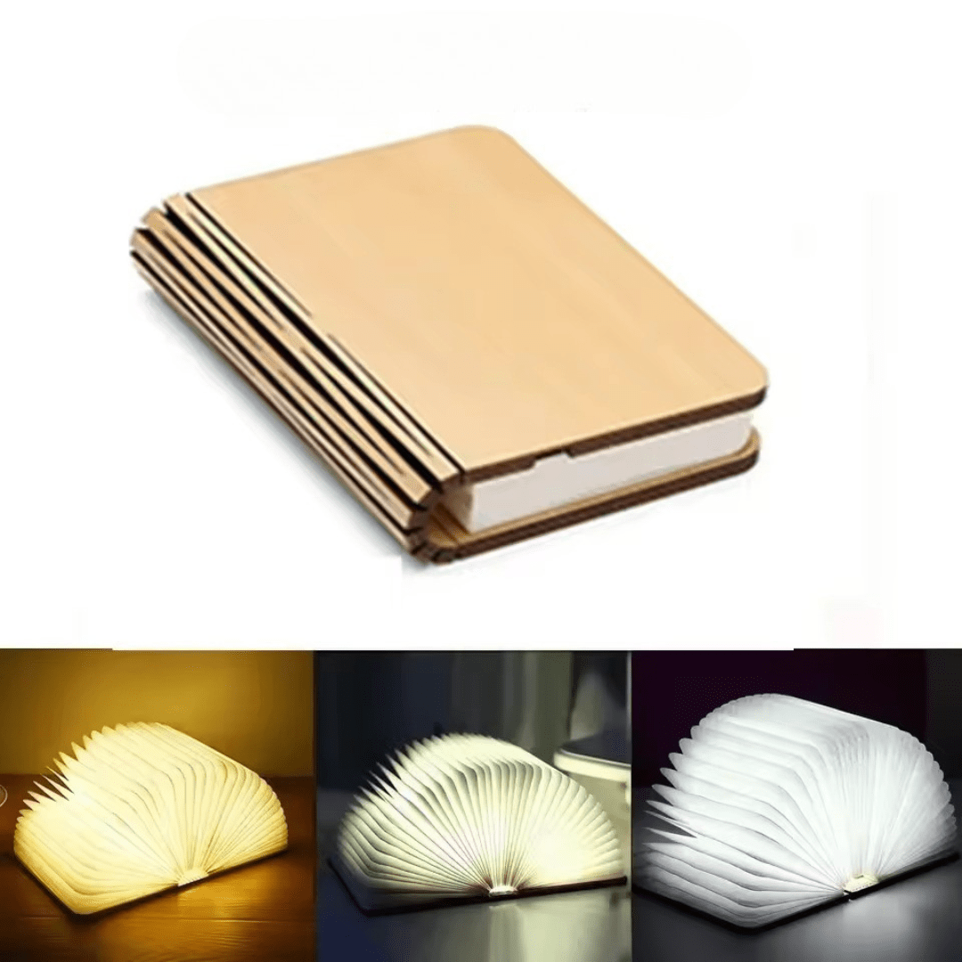 LumaFold Table Lamp | 360° Foldable, Rechargeable, Cordless Design