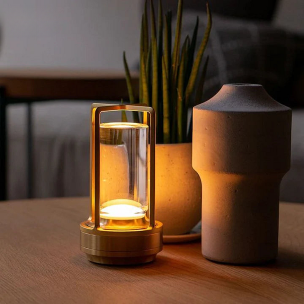 Luma Cordless Table Lamp | Rechargeable Touch Dimmable LED for Living Room and Bedside