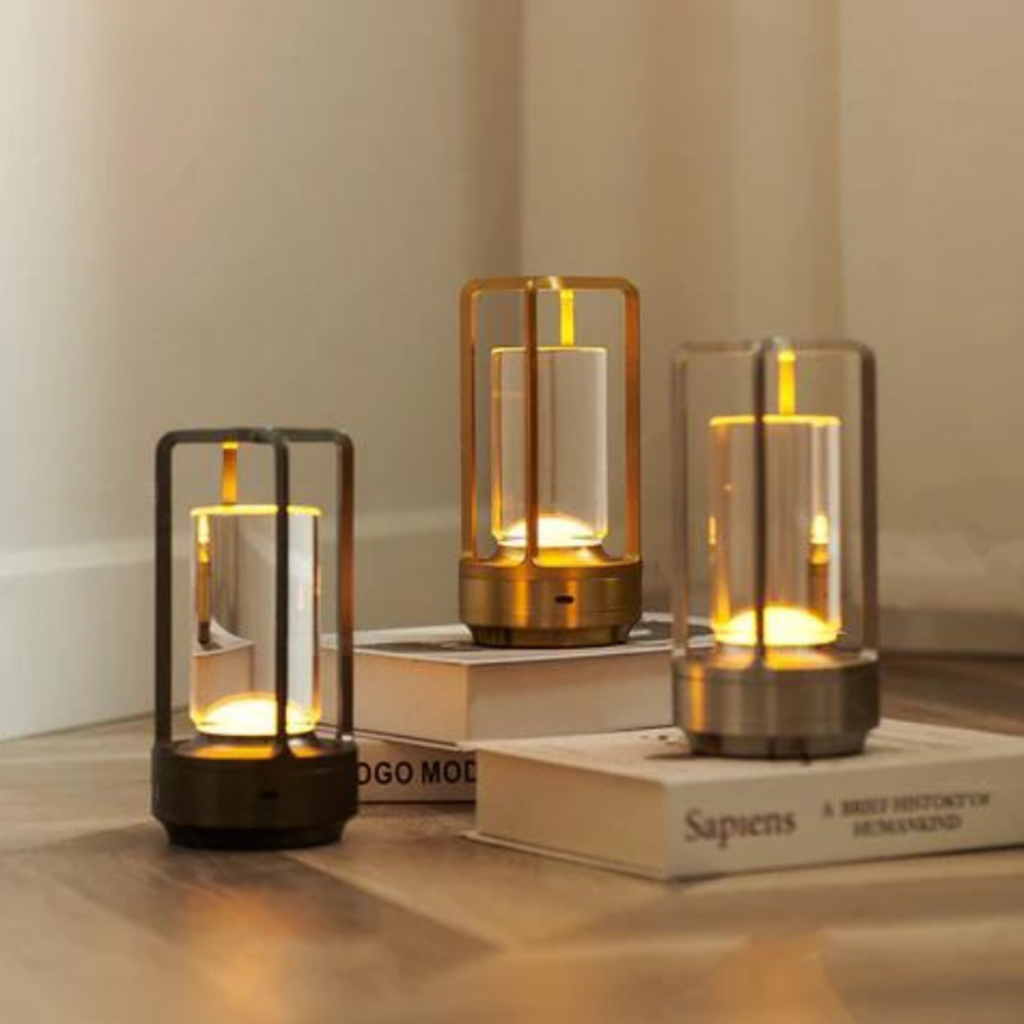 Luma Cordless Table Lamp | Rechargeable Touch Dimmable LED for Living Room and Bedside