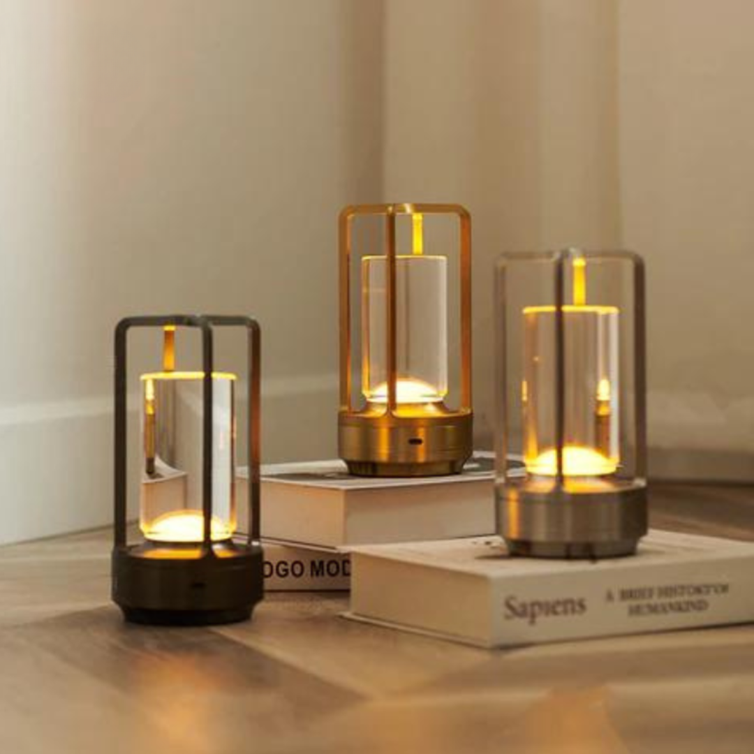 Luma Cordless Table Lamp | Rechargeable Touch Dimmable LED for Living Room and Bedside